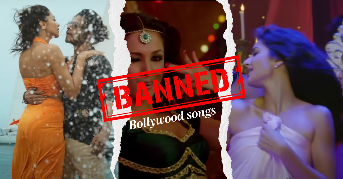 Controversial Bollywood songs like Besharam Rang, Munni Badnaam Hui, and Sheila Ki Jawani that faced backlash.