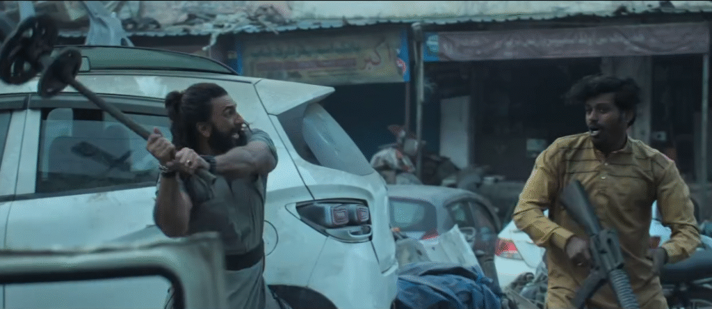 Ranveer Singh in explosive action sequence from Dhurandhar trailer