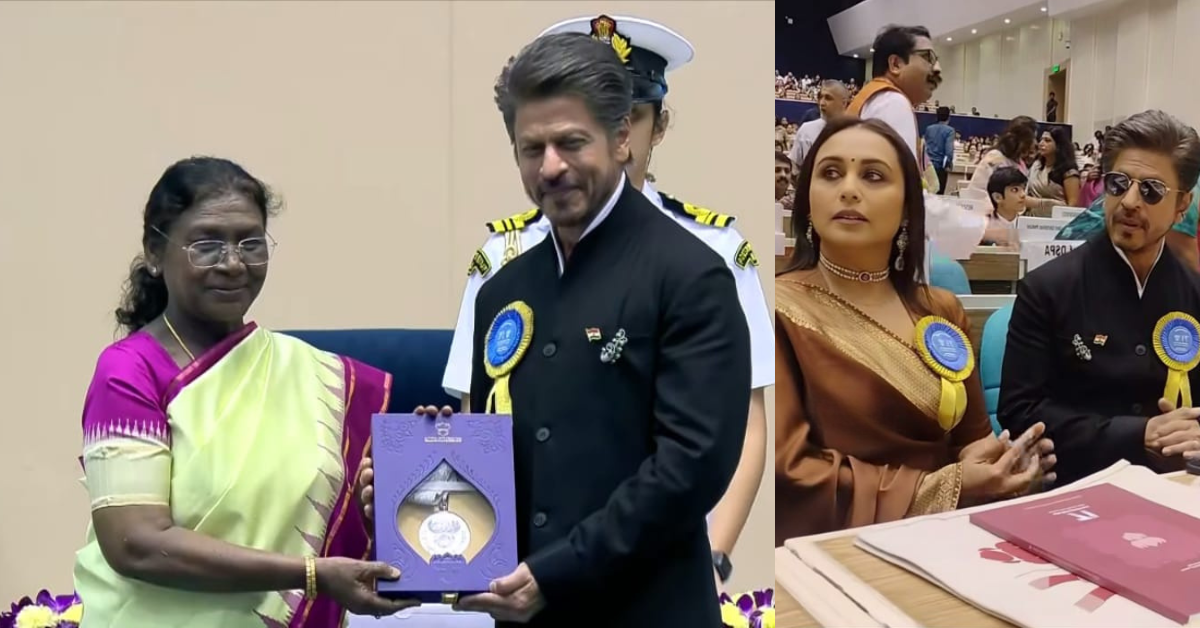 Shah Rukh Khan and Rani Mukerji at National Film Awards 2025 ceremony