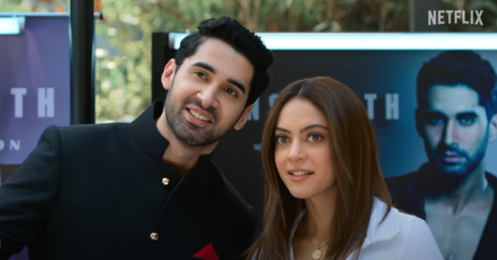 Asmaan Singh with manager Aanya Singh in Aryan Khan web series Bads of Bollywood on Netflix