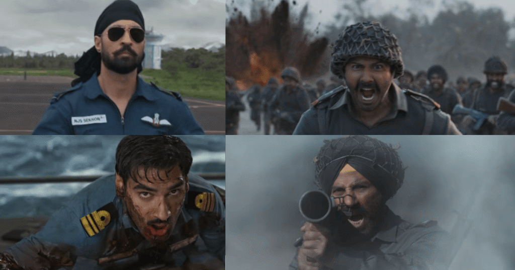 Diljit Dosanjh as Air Force officer Varun Dhawan and Sunny Deol army combat in Border 2 teaser