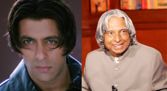 Salman Khan’s Tere Naam hairstyle inspired by Dr. APJ Abdul Kalam – collage of both personalities Salman Khan’s Tere Naam hairstyle inspired by Dr. APJ Abdul Kalam – collage of both personalities